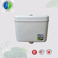 Ts-905-fc Platina Slim Center Push Pvc Flushing Cistern - Color: White / Ivory