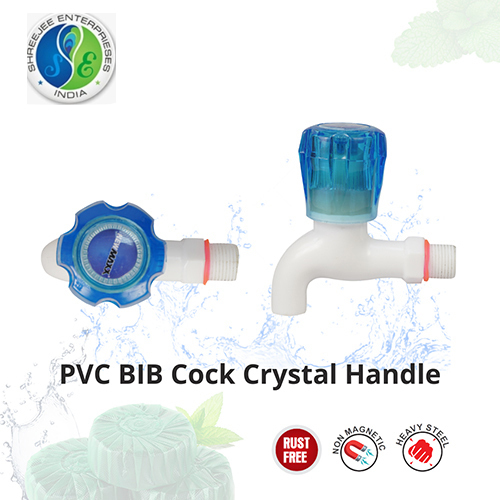 PVC BIB Cock Crystal Handle
