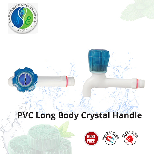PVC Long Body Crystal Handle Tap
