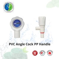 Pvc Angle Cock Pp Handle Tap - Pvc, Pp Plastic | Round Shape, White Satin Finish, Easy Installation, High-pressure Resistance