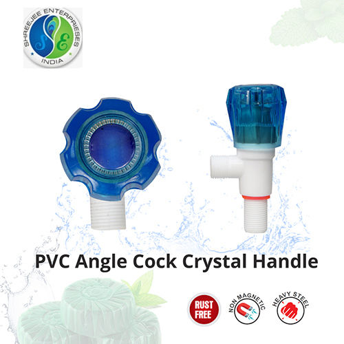 PVC Angle Cock Crystal Handle