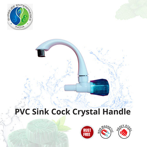 PVC Sink Cock Crystal Handle