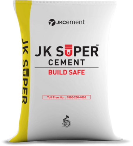 JK Super (Non-Trade) OPC-53 Cement - 50kg Bags, Rapid Hardening, High C3S & C3A Content, Compliant with IS 269:2015, Ideal for Specialized Applications