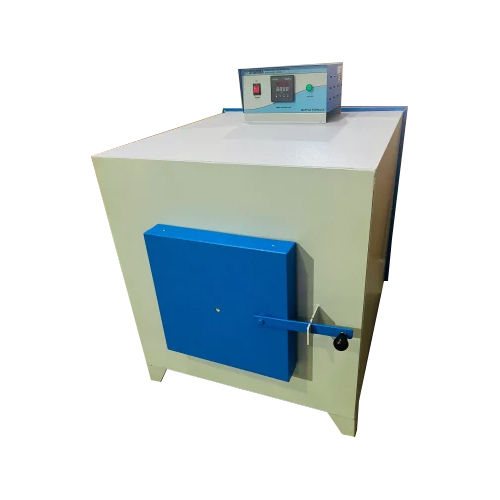 White-Blue Industrial Semi Automatic Muffle Furnace