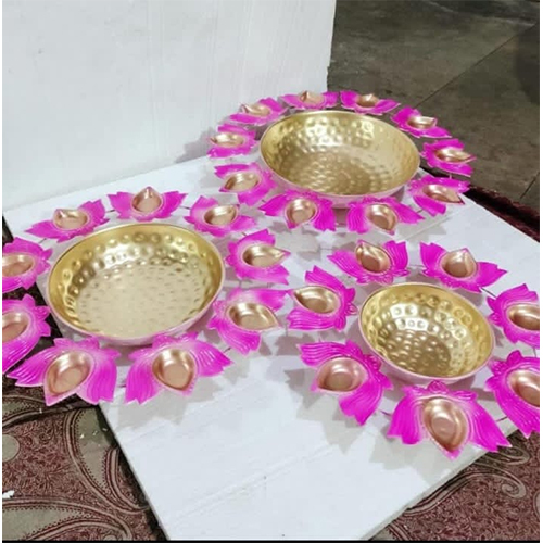 Diya Urli with pink finish