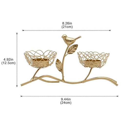 Polishing Bird Tea Light Stand