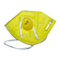 Face Mask - Cotton, 6 Layers, Yellow Color | Reusable, Unisex Design, Ear Loop Securing Method, Plain Pattern, Non-woven Inner Material