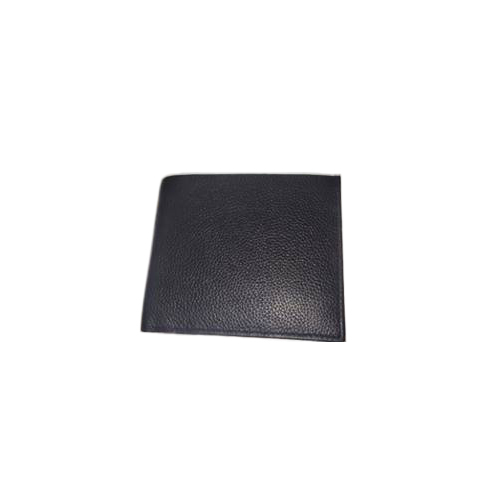 Premium Leather Wallet - NDM Leather, Folded Style, Plain Design in Elegant Black