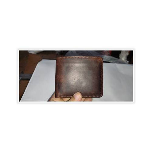 Mens Wallet - NDM Leather, Brown Color, Folded Design | Trendy Plain Style