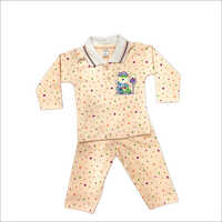 Babyput Full Sleeve Collar Suit  Print