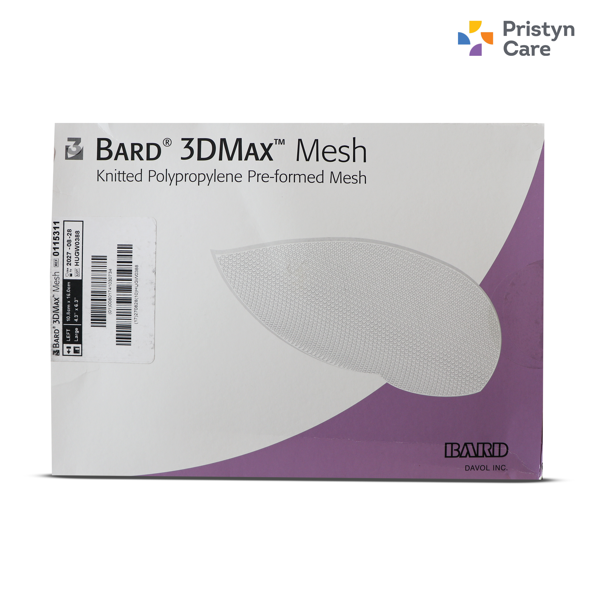 Bard 3D Max Polypropylene Mesh
