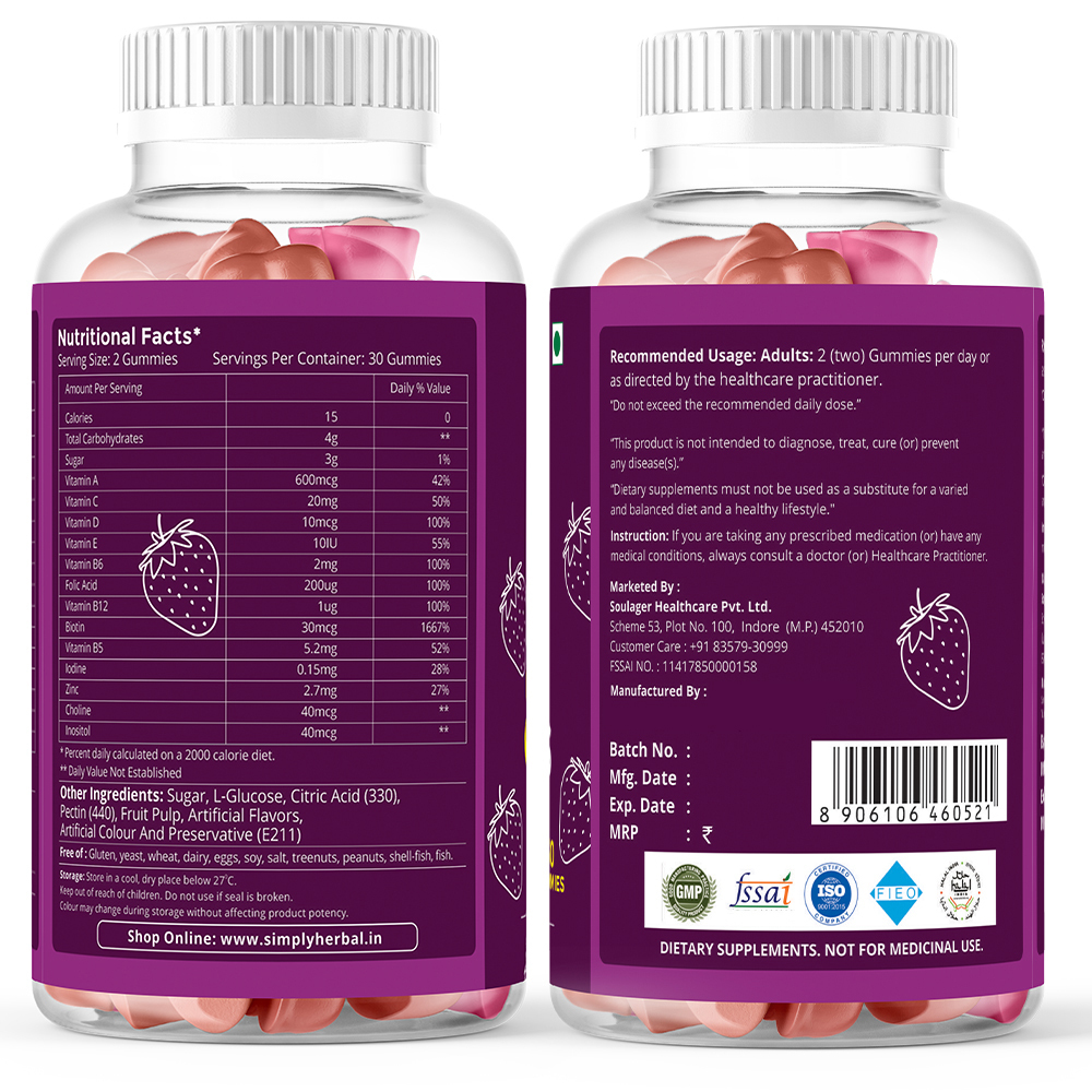Simply Herbal Hair Vitamin Gummies