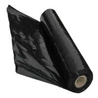 Ldpe Black Polythene Film - 50 Micron Thickness, 15 Meter Roll | Soft Texture, Light-blocking, Moisture Resistant, Plain Pattern