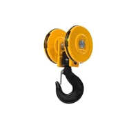 Lifting Block Hook - High-grade Steel, Durable One-hand Operated Design | Safety Latch, Versatile For Lifting And Moving Applications