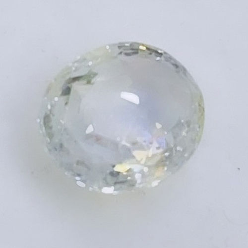 Oval Cut Natural White Sapphire Gemstone