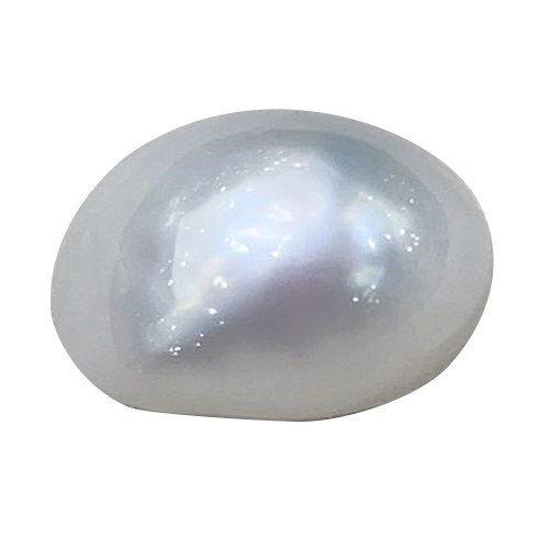 Ring White Natural Burmese Pearl Gemstone