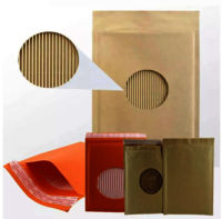 Latest Corrugated Paper Envelope Honeycomb Kraft Packaging Paper Mailer Bags Recycled Bubble Padde