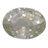 Oval Cut W18s22 Natural White Sapphire