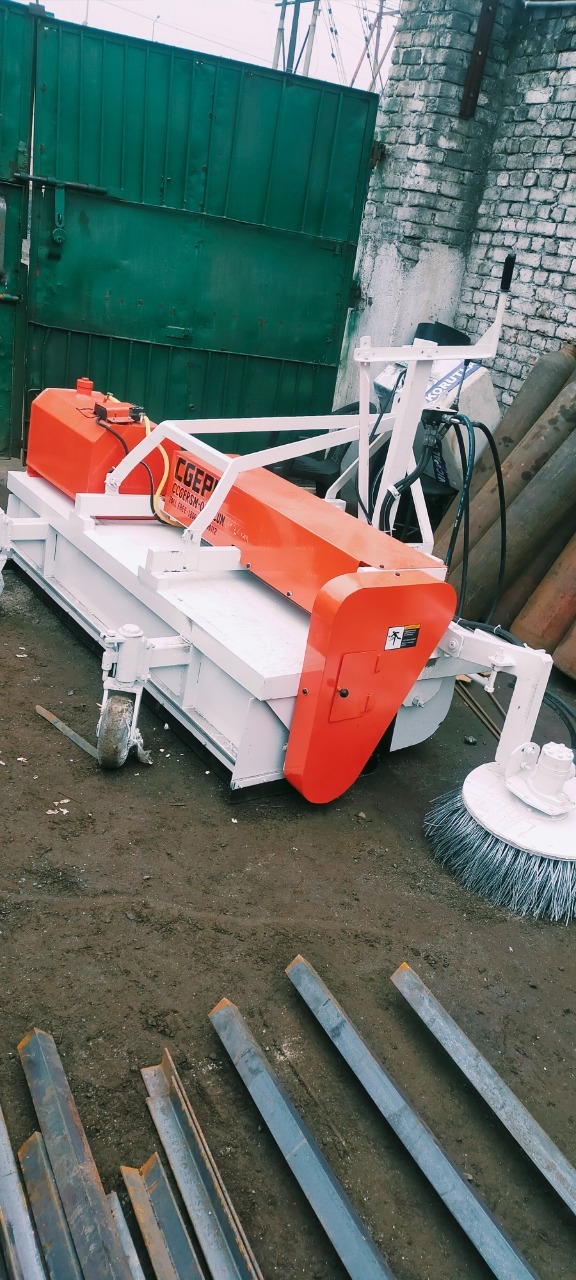 tractor mounted road sweeping machine