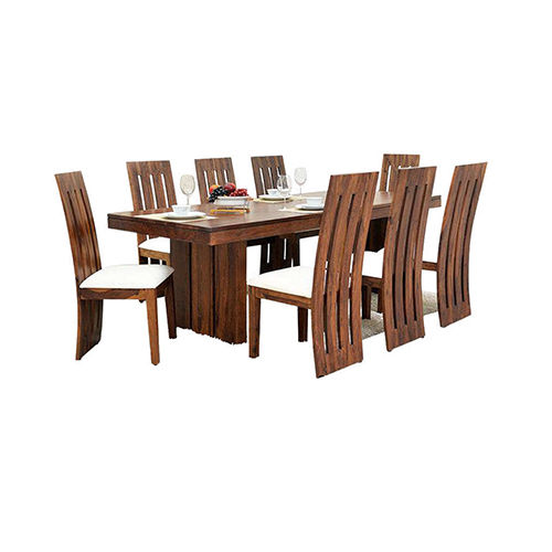 Brown 8 Seater Dining Table Set