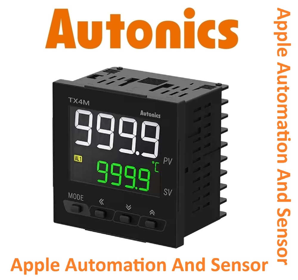 Autonics TX4M-24C Temperature Controller - 4-Digit 11-Segment LCD Display ON/OFF & PID Control Methods Supports Multiple Thermocouple Inputs