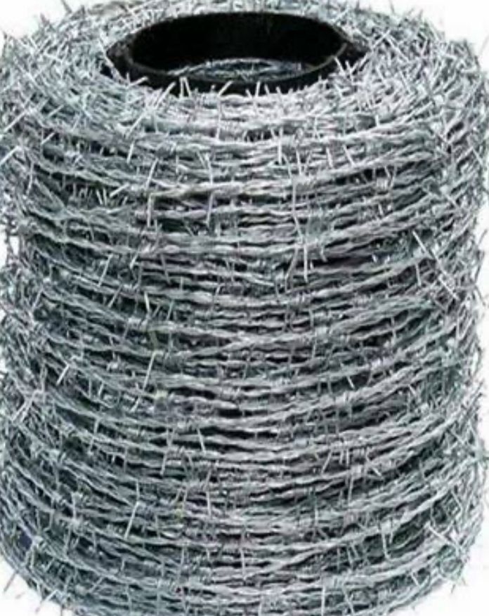 Barbed Fencing Wire - Color: Silver