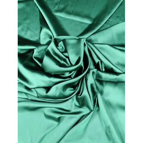 Plain Green Satin Fabric