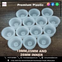 Inner Plug - White Plastic, 19mm, 25mm, 28mm Sizes | Worm Embossed, 1-year Warranty For Bottles