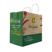 Multicolour Printed Sweet Bags - Coated Paper | Customized Size & Designs, Embossed Surface, Modern Rope Handle Style