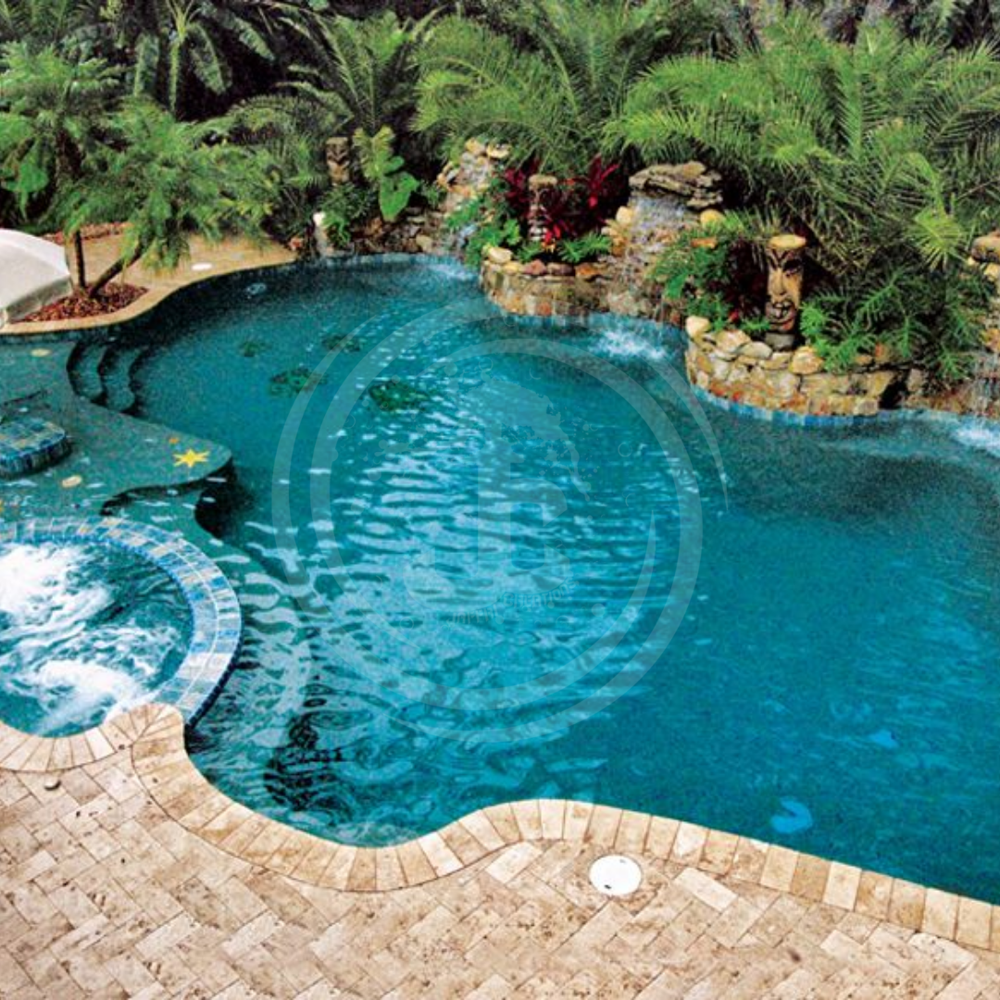 Fancy Outdoor Swimming Pool - Color: White