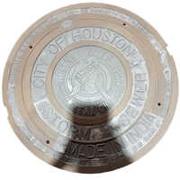 Sewer Cover - Ductile Iron, Galvanized Finish, Round Shape With Secure Lock | Anti-theft Design For Enhanced Drain Protection