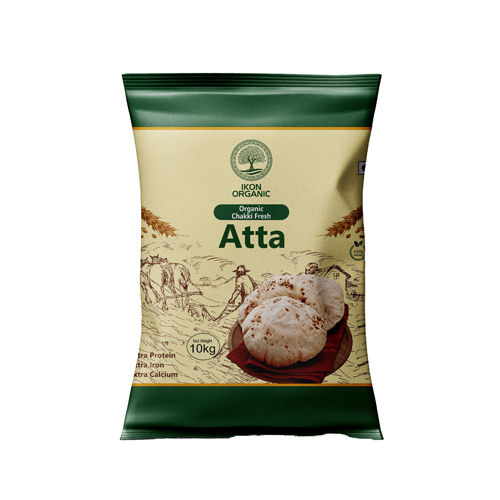 Ikon Organic Chakki Fresh Atta-10 Kg - Additives: No