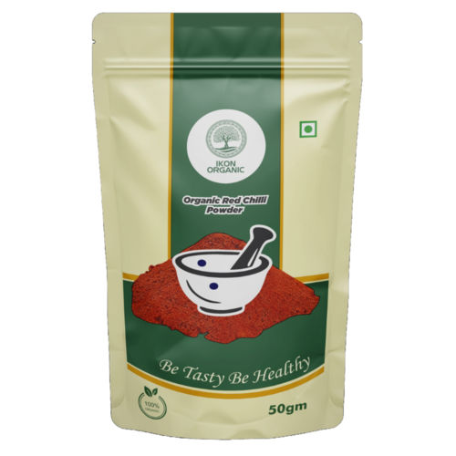 IKON Organic Red Chilli Powder-50gm