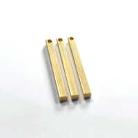 Brass Square Rod - Color: Golden
