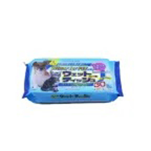 Natural Non-Woven Pet Wipes For Cleaning Cats And Dogs Customizable Packaging - Color: White