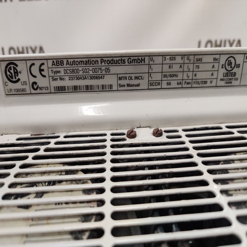 ABB DCS800-S02-0075-05 DC DRIVE