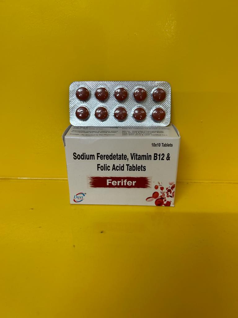 Sodium Feredetate 231 mg Cyanocobal Folic acid