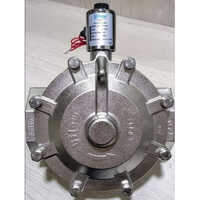2 Way Solenoid Valve - Stainless Steel, 3 Inch Size, Silver Color | Industrial Usage for Gas Media Flow Control