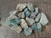 Natural moss agate green raw rocks and aggregate for different size
