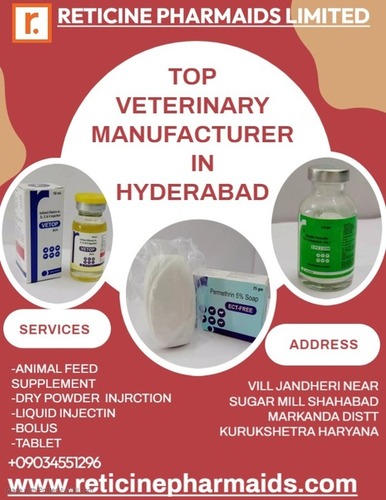 TOP VETERINARY MANUFACTURER IN HYDERABAD