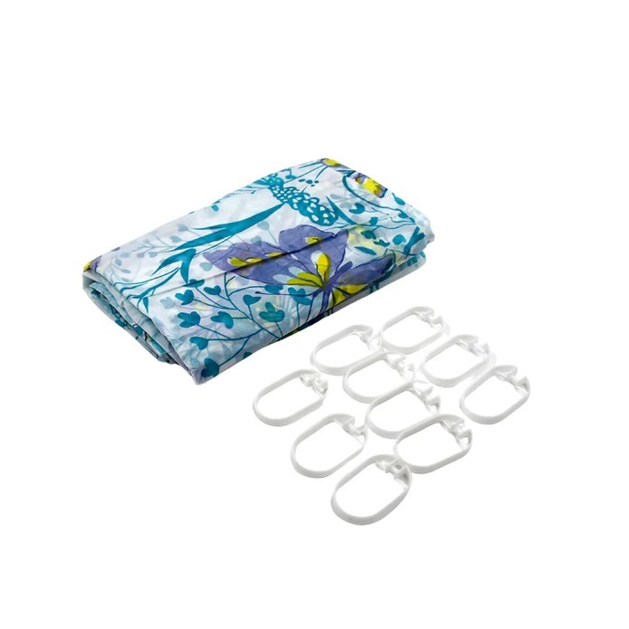 HOWER CURTAIN SET WITH 12 HOOKS