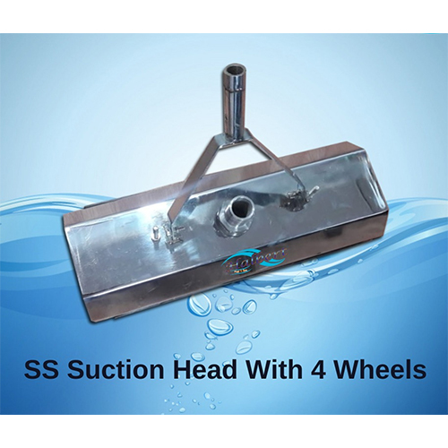 Suction Head With 4 Wheels In Stainless Steel