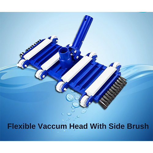 Flexible Vaccum Head With Side Brush For In Ground Pool