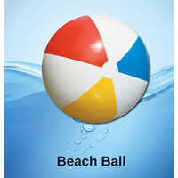 Beach Ball - Multicolor Waterproof Design | Manual Inflator, 1-year Warranty