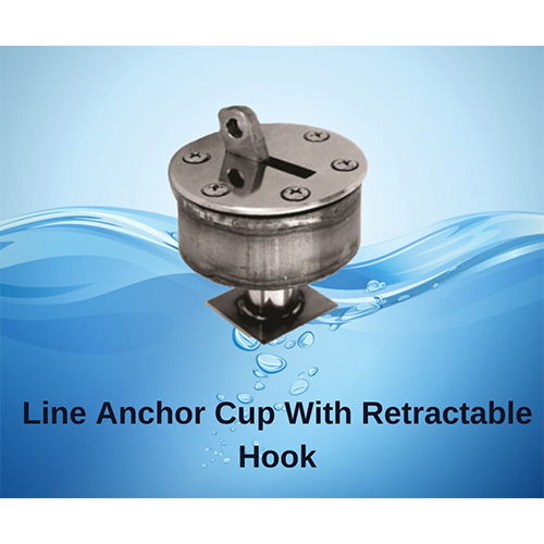 Line Anchor Cup With Retractable Hook