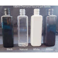 Square Shampoo Bottle /square Cosmetic Bottle - Color: Amber