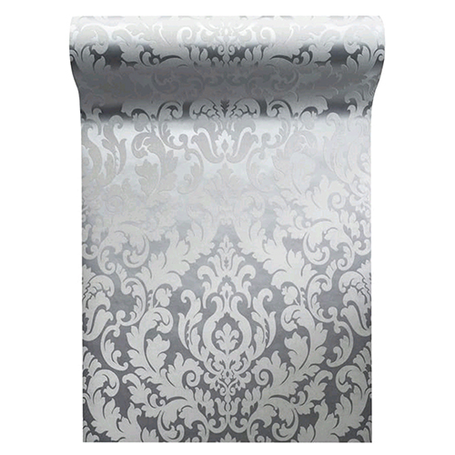 Non Woven Silver Classical Wall Paper