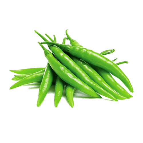 Fresh Green Chilly - Raw, Smooth Glossy Skin, Light to Dark Green Color | Spicy Flavor, Varying Heat Levels, Fresh Style