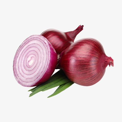 Fresh Red Onion - Raw, Normal Shape, Deep Red to Purplish Skin | Mildly Pungent Flavor, Versatile for Cooking and Salads