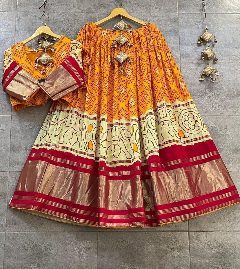 Beutique Styles Satin Zari Designer Printed Lehenga Choli With Dupatta
